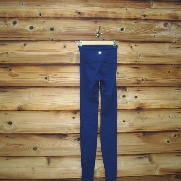 Lululemon Wunder Under Pant (Hi-Rise) (Tech Mesh) Hero Blue 2 - Picture 7 of 10